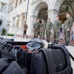 Kielce. Zdjęcia do spotu promującego Marsz Szlakiem I Kompanii Kadrowej / Piotr Kwaśniewski / Radio Kielce