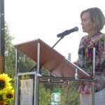 Małogoszcz. Dożynki Powiatu Jędrzejowskiego. Na zdjęciu Anna Krupka - wiceminister sportu i turystyki / Ewa Pociejowska-Gawęda / Radio Kielce