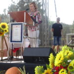 Małogoszcz. Dożynki Powiatu Jędrzejowskiego. Anna Krupka - wiceminister sportu i turystyki / Ewa Pociejowska-Gawęda / Radio Kielce