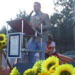 Małogoszcz. Dożynki Powiatu Jędrzejowskiego. Poseł PiS Michał Cieślak / Ewa Pociejowska-Gawęda / Radio Kielce