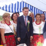 Małogoszcz. Dożynki Powiatu Jędrzejowskiego. Na zdjęciu Zbigniew Ziobro - minister sprawiedliwości / Ewa Pociejowska-Gawęda / Radio Kielce