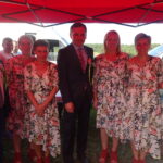 Małogoszcz. Dożynki Powiatu Jędrzejowskiego.  Na zdjęciu m.in.  Zbigniew Ziobro - minister sprawiedliwości  oraz Mariusz Gosek - członek zarządu województwa świętokrzyskiego / Ewa Pociejowska-Gawęda / Radio Kielce