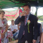 Małogoszcz. Dożynki Powiatu Jędrzejowskiego. Na zdjęciu Zbigniew Ziobro - minister sprawiedliwości / Ewa Pociejowska-Gawęda / Radio Kielce