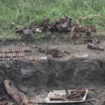 Niewybuchy i niewypały znalezione pod budowaną drogą w Lipniku / Michał Kita / Radio Kielce