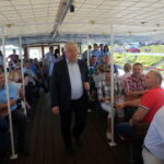 Piknik rodzinny Prawa i Sprawiedliwości. Rejs statkiem po Wiśle. Krzysztof Lipiec - poseł PiS / Michał Kita / Radio Kielce