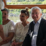 Piknik rodzinny Prawa i Sprawiedliwości. Rejs statkiem po Wiśle. Z prawej: Krzysztof Lipiec - poseł PiS / Michał Kita / Radio Kielce