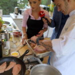 Śniadanie w ogrodzie Radia Kielce. Ewelina Soboń i Łukasz Wasik, Restauracja Żółty Słoń / Kamil Król / Radio Kielce