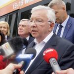 Marsobus na ulicach Kielc. Na zdjęciu: Krzysztof Lipiec - poseł PiS / Piotr Kwaśniewski / Radio Kielce