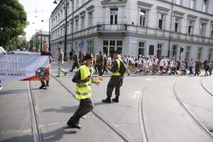 54. Marsz Szlakiem Pierwszej Kompanii Kadrowej wyrusza z Krakowa / Jarosław Kubalski / Radio Kielce
