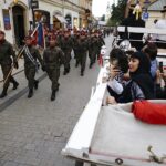 Kraków. 54. Marsz Szlakiem Pierwszej Kompanii Kadrowej. Uroczystości na Wawelu / Jarosław Kubalski / Radio Kielce