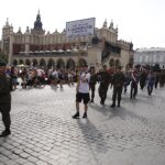 54. Marsz Szlakiem Pierwszej Kompanii Kadrowej wyrusza z Krakowa / Jarosław Kubalski / Radio Kielce