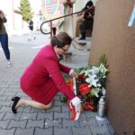 Wodzisław. Marsz Szlakiem Pierwszej Kompanii Kadrowej. Na zdjęciu: wojewoda Agata Wojtyszek / Jarosław Kubalski / Radio Kielce