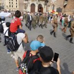 54. Marsz Szlakiem Pierwszej Kompanii Kadrowej wyrusza z Krakowa / Jarosław Kubalski / Radio Kielce