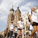 54. Marsz Szlakiem Pierwszej Kompanii Kadrowej wyrusza z Krakowa / Jarosław Kubalski / Radio Kielce