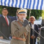 Wodzisław. Marsz Szlakiem Pierwszej Kompanii Kadrowej. Na zdjęciu: Dionizy Krawczyński - komendant marszu / Jarosław Kubalski / Radio Kielce