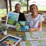 Letni Raport Dnia. Radosław Kowalik - animator społeczny i Karolina Gałczyńska-Szymczyk - Stowarzyszenie "Pod Prąd" / Krzysztof Bujnowicz / Radio Kielce