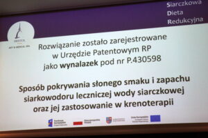 Konferencja „Prace badawczo-rozwojowe nad wykorzystaniem wody siarczkowej w terapii redukcji masy ciała” / Marta Gajda / Radio Kielce