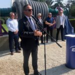 Połaniec. Dzień otwarty w Elektrowni Połaniec. Przemawia Lech Żak - prezes Elektrowni Połaniec / Grażyna Szlęzak-Wójcik / Radio Kielce