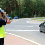 Policyjna akcja na skrzyżowaniu w Rudzie Malenieckiej / Daria Pycia / Radio Kielce