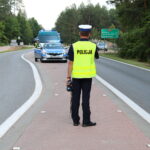 Policyjna akcja na skrzyżowaniu w Rudzie Malenieckiej / Daria Pycia / Radio Kielce