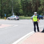 Policyjna akcja na skrzyżowaniu w Rudzie Malenieckiej / Daria Pycia / Radio Kielce