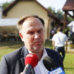 02.08.2019 Jeżynów. Piknik z PiS. Poseł Marek Kwitek / Jarosław Kubalski / Radio Kielce