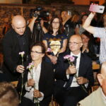 02.08.2019 Kielce. Inscenizacja upamiętniająca rozbicie więzienia UB przy ulicy Zamkowej. Wojewoda Agata Wojtyszek i wiceminister spraw zagranicznych Piotr Wawrzyk / Jarosław Kubalski / Radio Kielce