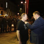 Kraków. Wręczenie odznaczeń osobom zasłużonym dla kadrówki. Na zdjęciu (od lewej): Witold Ostrowski i Jan Józef Kasprzyk - minister do sprawy kombatantów i osób represjonowanych / Jarosław Kubalski / Radio Kielce