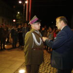 Kraków. Wręczenie odznaczeń osobom zasłużonym dla kadrówki. Na zdjęciu (od lewej): Janusz Patyna i Jan Józef Kasprzyk - minister do sprawy kombatantów i osób represjonowanych / Jarosław Kubalski / Radio Kielce