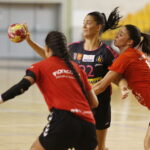 09.08.2019 Kielce. Międzynarodowy turniej piłki ręcznej kobiet o puchar prezydenta Kielc. Mecz Korona Handball - Piotrcovia Piotrków Trybunalski / Jarosław Kubalski / Radio Kielce