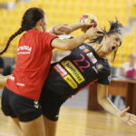 09.08.2019 Kielce. Międzynarodowy turniej piłki ręcznej kobiet o puchar prezydenta Kielc. Mecz Korona Handball - Piotrcovia Piotrków Trybunalski / Jarosław Kubalski / Radio Kielce