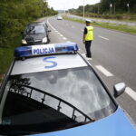 16.08.2019 Kielce. Ulica Krakowska. Policyjna akcja "Sierpniowy weekend 2019" / Jarosław Kubalski / Radio Kielce