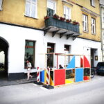 21.08.2019 Kielce. Parklet - miejsce odpoczynku dla pieszych przy ulicy Wesołej / Jarosław Kubalski / Radio Kielce