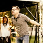 26.08.2019 Ogród Radia Kielce. Próba do granego przez dziennikarzy Radia Kielce spektaklu Śpiąca Królewna" / Jarosław Kubalski / Radio Kielce