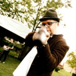 26.08.2019 Ogród Radia Kielce. Próba do granego przez dziennikarzy Radia Kielce spektaklu Śpiąca Królewna" / Radio Kielce