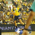 31.08.2019 Kielce. PGNiG Superliga. Mecz PGE Vive Kielce - SPR Stal Mielec. Blaż janc / Jarosław Kubalski / Radio Kielce