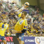 31.08.2019 Kielce. PGNiG Superliga. Mecz PGE Vive Kielce - SPR Stal Mielec. Arciom Karalok / Jarosław Kubalski / Radio Kielce