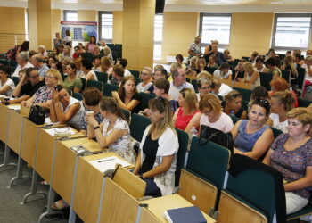 27.08.2019 Kielce. PŚk. Seminarium dla nauczycieli matematyki / Jarosław Kubalski / Radio Kielce