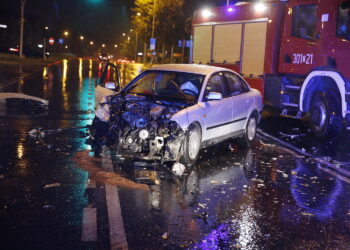 10.08.2019 Kielce. Wypadek na skrzyżowaniu ulic Sandomierska - Źródłowa / Jarosław Kubalski / Radio Kielce