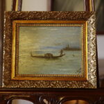 Kielce. Prezentacja nowych obrazów w Muzeum Narodowym. Na zdjęciu obraz Henryka Sienkiewicza - „Wenecja” / Wiktor Taszłow / Radio Kielce