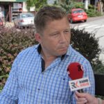 Łopuszno. Letni Raport Dnia. Mariusz Łuszczyński - prezes Gminnego Ośrodka Sportowo-Wypoczynkowego w Łopusznie / Krzysztof Bujnowicz / Radio Kielce