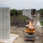 Nowy Korczyn. Budowa mostu na Wiśle / Krzysztof Bujnowicz / Radio Kielce