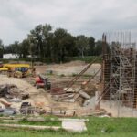 Nowy Korczyn. Budowa mostu na Wiśle / Krzysztof Bujnowicz / Radio Kielce