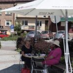 Łopuszno. Letni Raport Dnia. Irena Marcisz - wójt gminy Łopuszno i Ewa Okońska - Radio Kielce / Krzysztof Bujnowicz / Radio Kielce