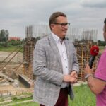 Nowy Korczyn. Budowa mostu na Wiśle. Paweł Zagaja - burmistrz Nowego Korczyna / Krzysztof Bujnowicz / Radio Kielce