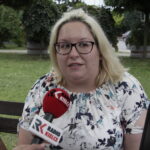 Osiek. Letni Raport Dnia. Na zdjęciu: Justyna Mikus - dyrektor Miejsko-Gminnego Ośrodka Kultury / Krzysztof Bujnowicz / Radio Kielce