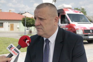 Na zdjęciu: Lech Łodej - burmistrz Kunowa / Fot. Krzysztof Bujnowicz - Radio Kielce
