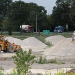 Nowy Korczyn. Budowa mostu na Wiśle / Krzysztof Bujnowicz / Radio Kielce