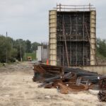 Nowy Korczyn. Budowa mostu na Wiśle / Krzysztof Bujnowicz / Radio Kielce