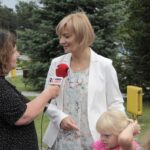 Letni Raport Dnia. Ewa Okońska - Radio Kielce i Dorota Łukomska - burmistrz Stąporkowa / Krzysztof Bujnowicz / Radio Kielce